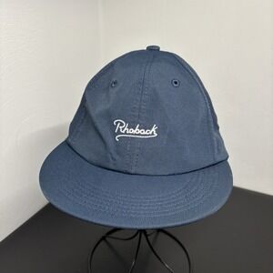 Rhoback‎ Men's Performance Cap Hat Golf Adjustable Navy Blue Spellout